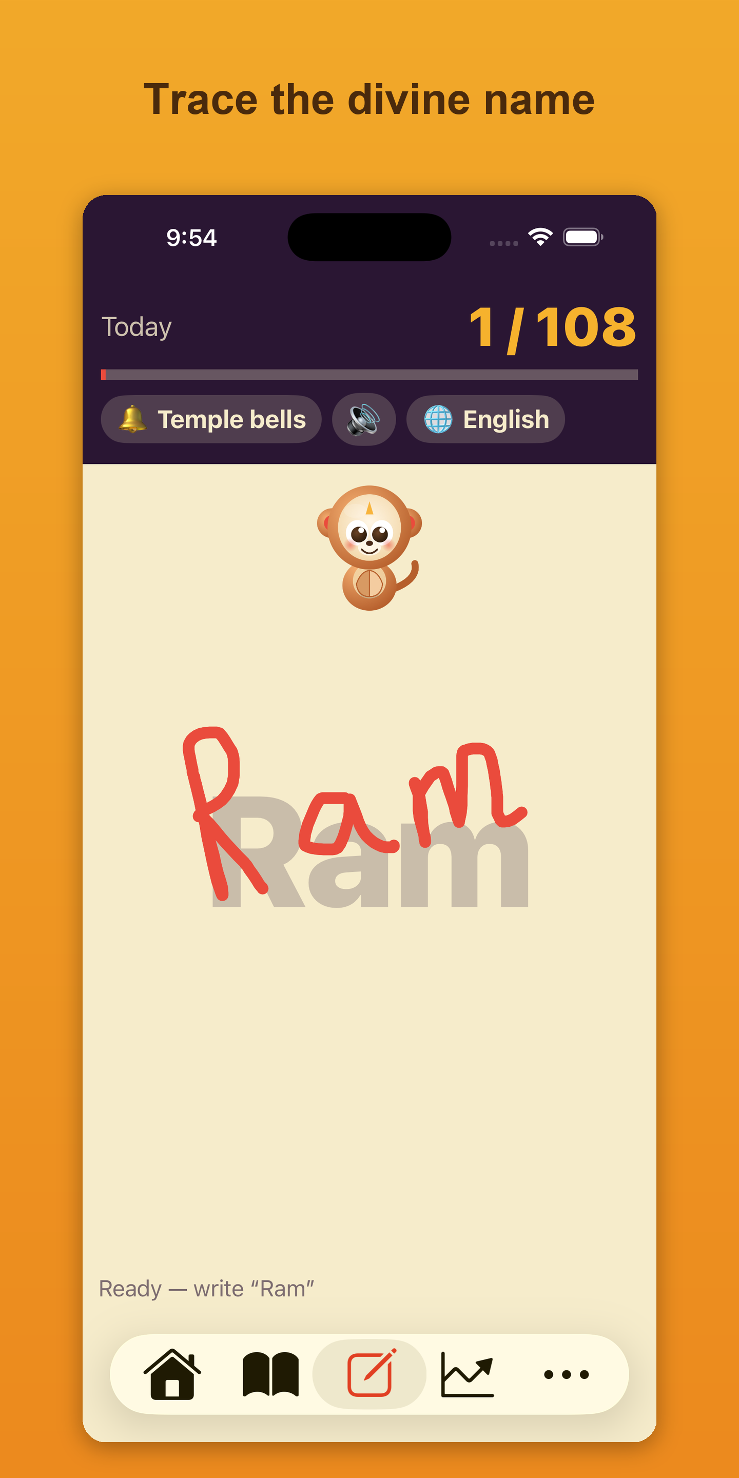 Writing the name